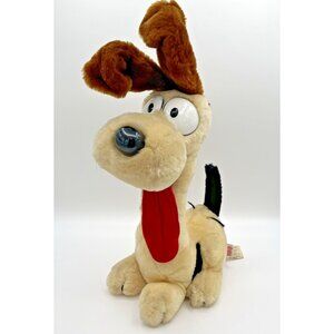 Vintage 1983 Odie Dog Plush Dakin Garfield Cartoon Stuffed Animal Toy 18" w/ears
